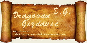 Dragovan Gizdavić vizit kartica